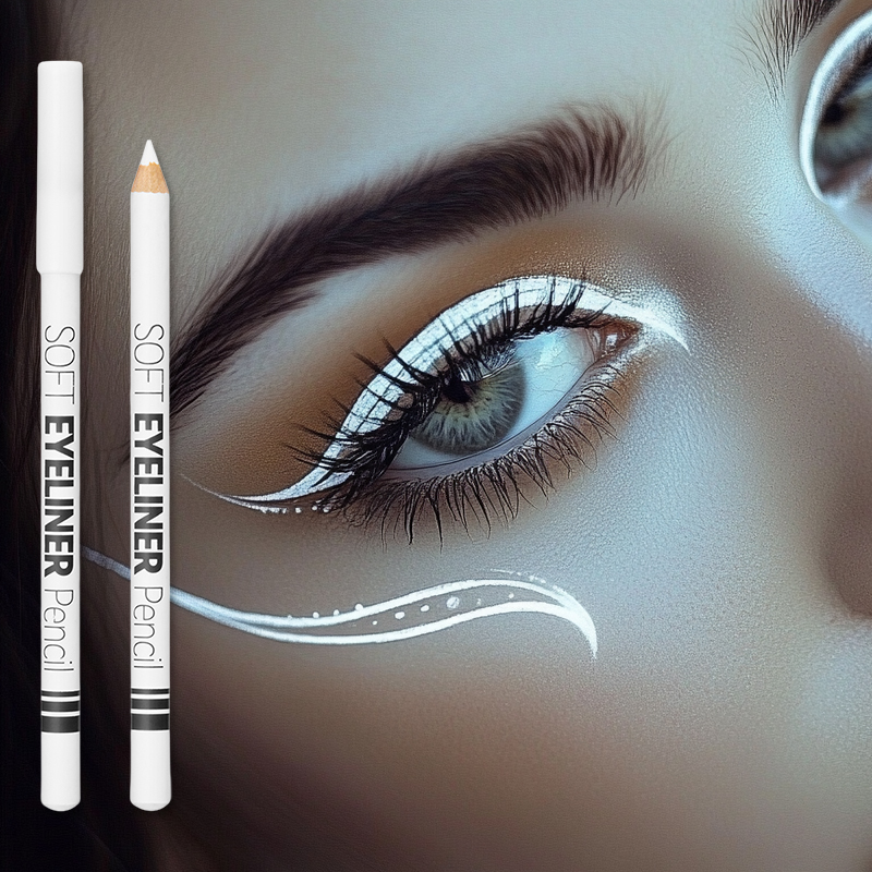 Beauty Linasi Makeup - 1/12 pièces Eyeliner blanc maquillage lisse