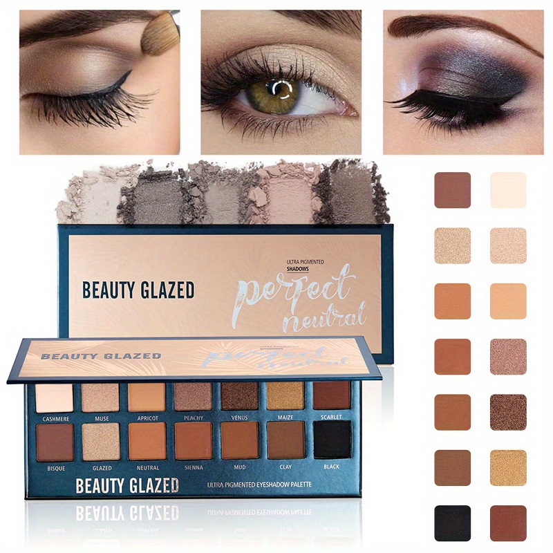 Beauty Makeup Eyeshadow Palette - BEAUTY GLAZED 14 couleurs Palette de