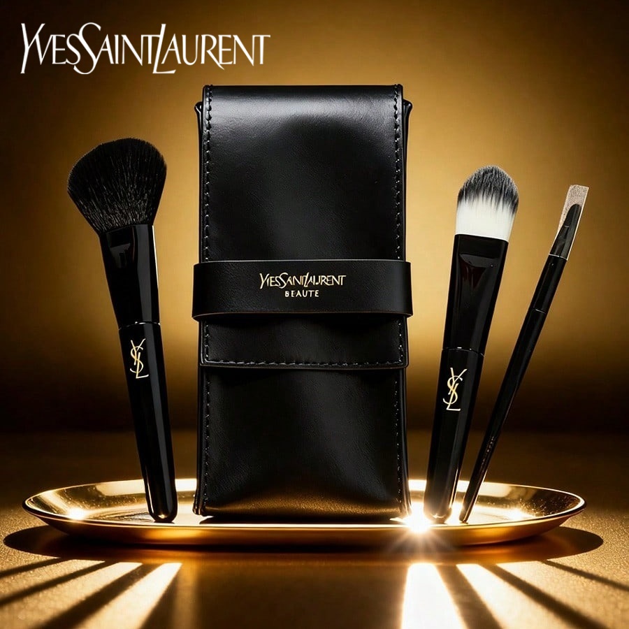 Ysl Beauty Makeup - Kit de pinceaux de maquillage intégrés