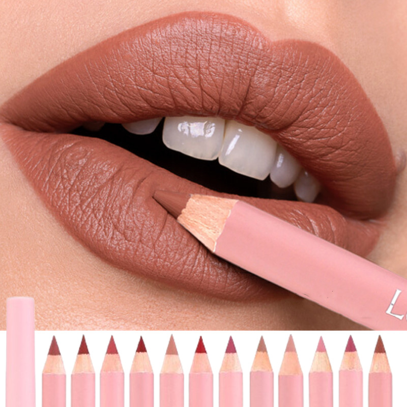 Beauty Linasi Makeup - Crayon à lèvres marron nu, mat,