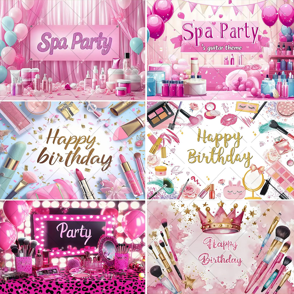 Photo Beauty Makeup - Banderole Rose Personnalisée pour ixd'Anniversaire, Maquillage,