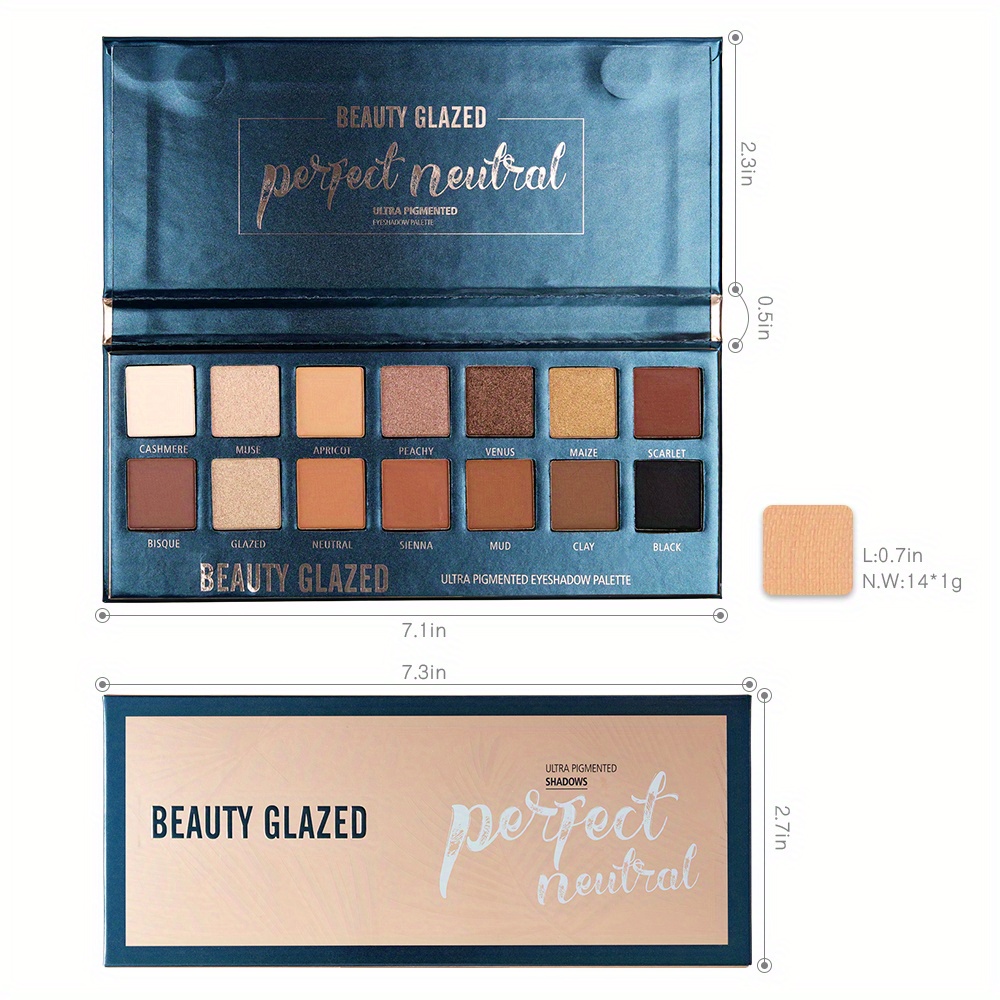 BEAUTY GLAZED 14 couleurs Pale - Beauty Makeup Eyeshadow Palette avis et prix