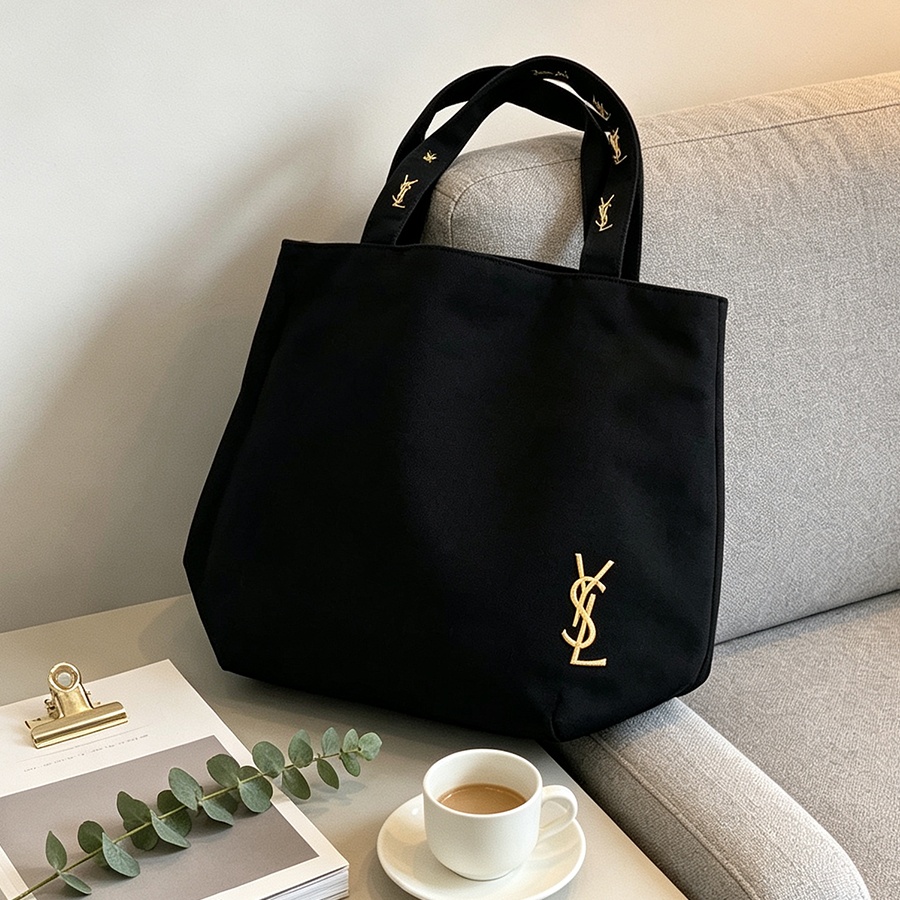 Sac à bandoulière en toile noi - Ysl Beauty Makeup avis et prix