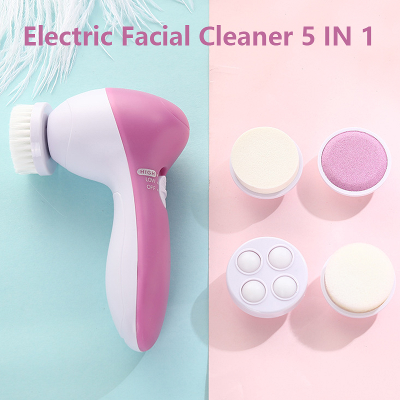 Brosse nettoyante visage 5 en  - Electric Face Cleanser Brush avis et prix