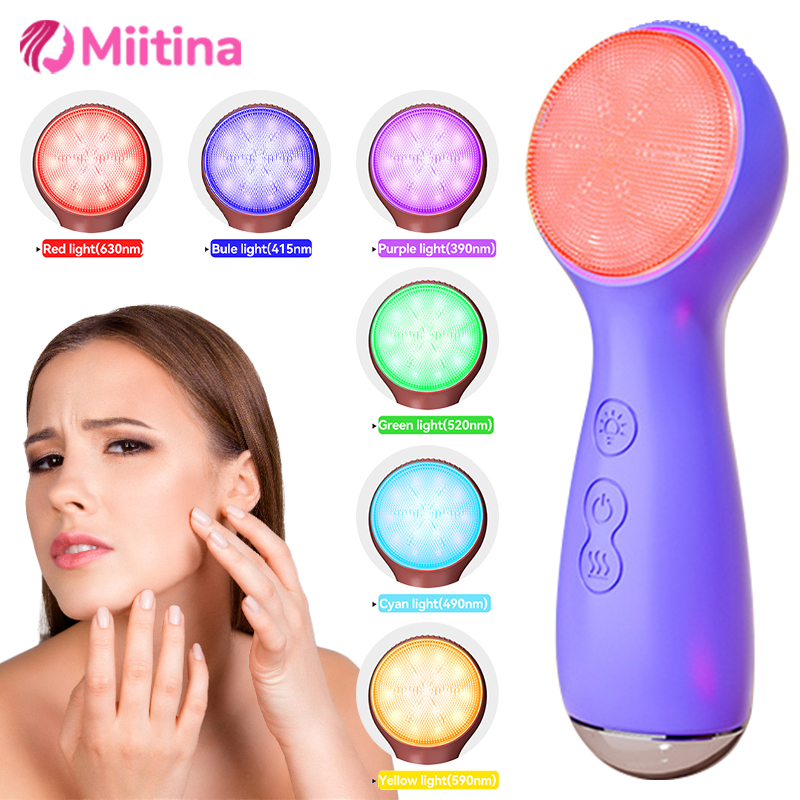 Masseur facial en silicone LED - Electric Face Cleanser Brush avis et prix